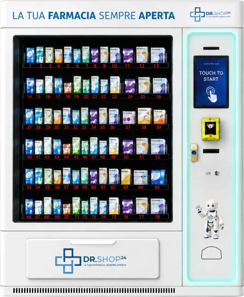 DR.SHOP24 modello Large con touchscreen e 78 prodotti esposti